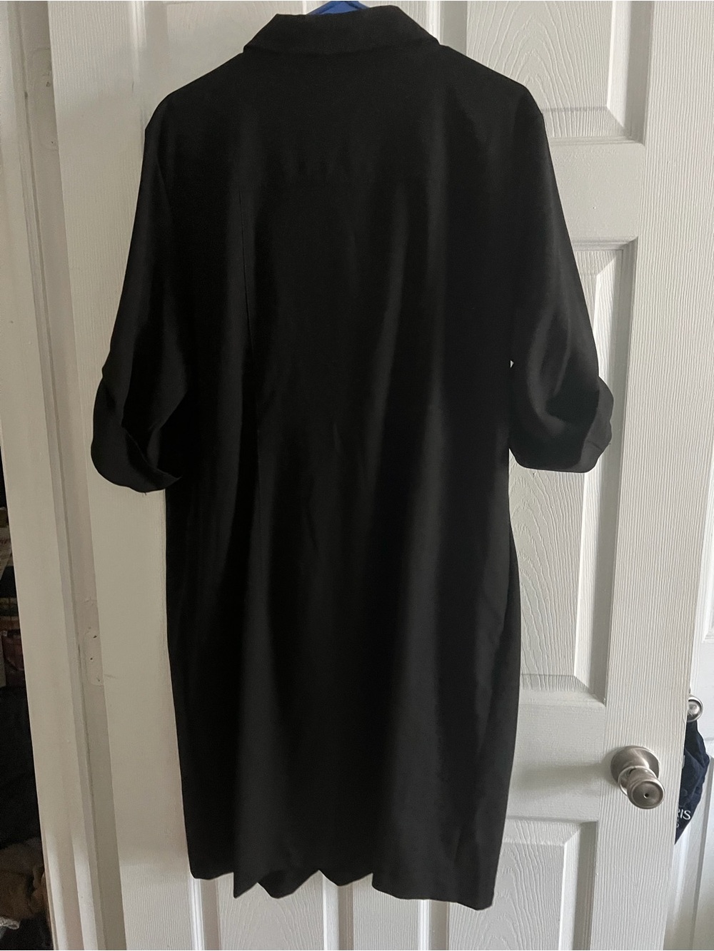 Michael Kors Black Zip-Front Utility Shirt Dress - Picture 7 of 7